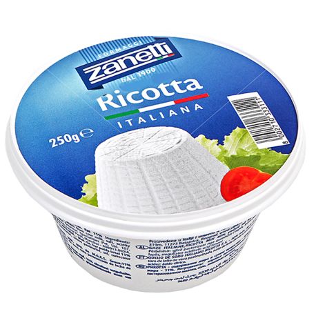 Zanetti Ricotta, Сыр рикотта, 250 г