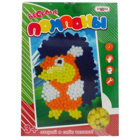 Strateg, Funny Pom-Poms Hedgehog, 3+