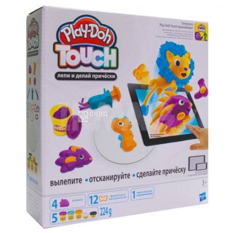 Hasbro, Набор для лепки Play-Doh Лепи и делай прически, 492 г