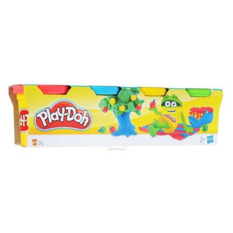 Hasbro, Набір пластиліну Play-Doh, 4 кольори, 224 г