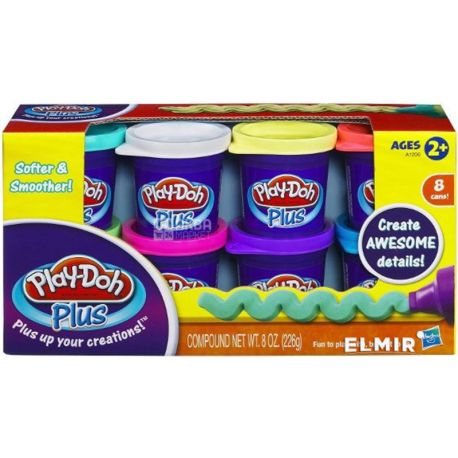 Hasbro, Набор пластилина Play-Doh, 8 цветов, 226 г