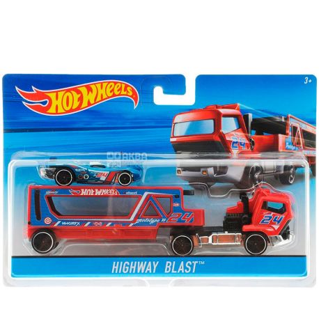 Hot Wheels, Toy set, Truck driver machine, plastic, for children from 3 years