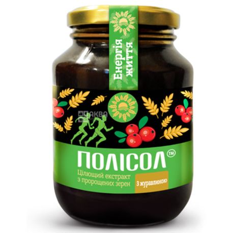 Полисол, Экстракт полисолодовый с клюквой, 620 г
