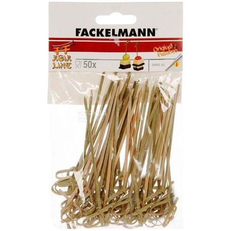 Fackelmann, Шпажки для канапе Бамбукові, 10 см, 50 шт.