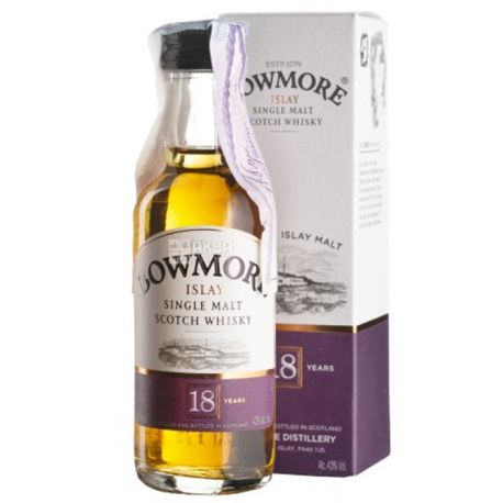 Bowmore, Single Malt Whiskey, 18 years old, 0.05 L