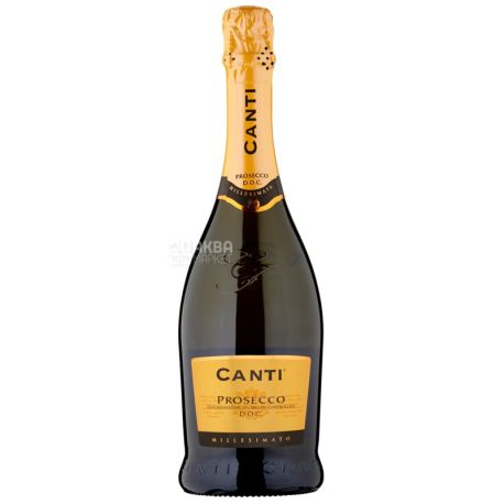 Prosecco Millesimato, Canti, Ігристе біле вино екстра-сухе, 0,75 л