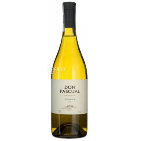 Don Pascual, Viognier Reserve, Вино біле сухе, 0,75 л