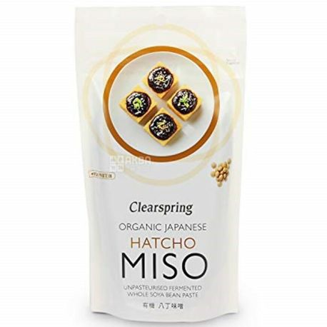 Clearspring Hatcho Miso, 4 х 28 г, Клиарспринг, Паста для приготовления бульона для Мисо, органическая