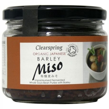 Clearspring Miso, Паста c ячменем непастеризованная органическая, 300 г 