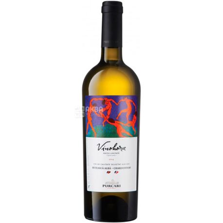 Purcari, Feteasca Alba Chardonnay, Вино біле сухе, 0,75 л
