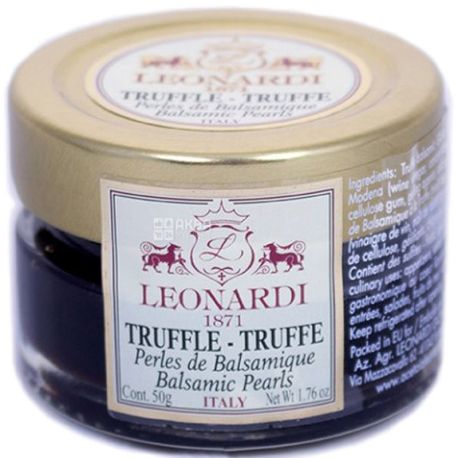 Leonardi, Balsamic Vinegar Pearls with Truffle Flavor, 50 g