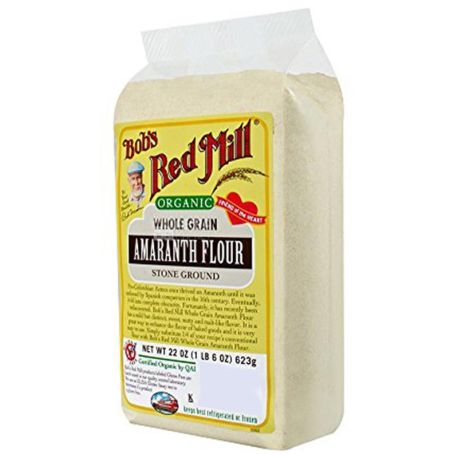 Bob's Red Mill, Amaranth Flour, 0,624 кг, Мука Бобс Ред Милл, из амаранта, без глютена, органическая