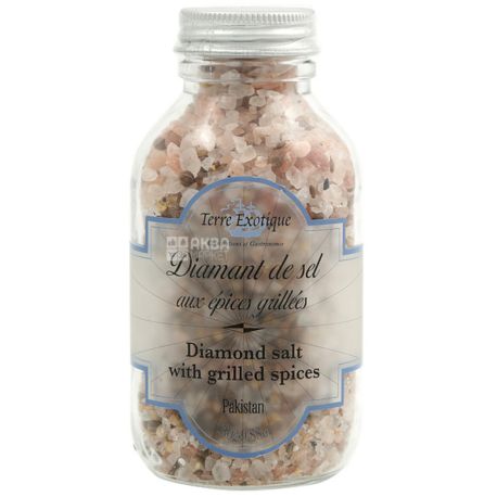 Terre Exotique, Pink Diamond Salt with Spice Grill, 280 g