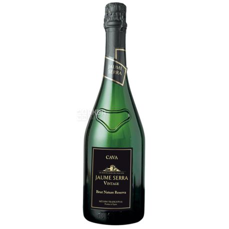 Cava Jaume Serra Brut Nature Reserva Vintage, Вино игристое белое, 0,75 л