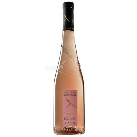 Poiron Dabin Pinot Gris Rose Fruite 2016, Вино розовое полусухое, 0,75 л