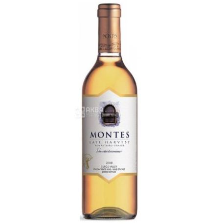 Montes, Late Harvest, Вино белое сладкое, 0,375 л