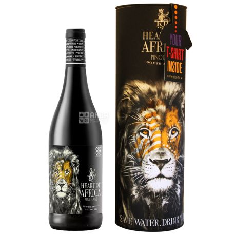 Heart of Africa Pinotage, Вино красное сухое, туба, 0,75 л