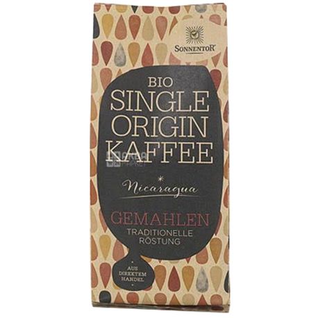 Sonnentor Bio Single Origin Coffee, 250 г, Кофе Соннентор Био Сингл Ориджин, средней обжарки, молотый