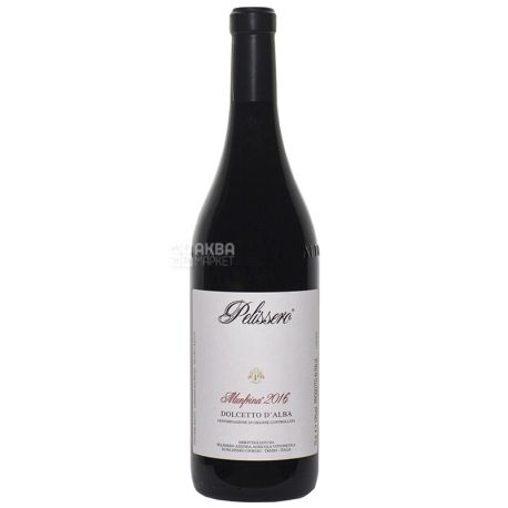 Pelissero Dolcetto d'Alba Munfrina, Вино красное сухое, 0,75 л