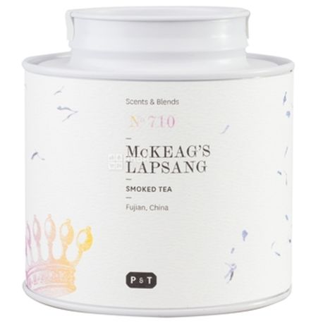 P & T, McKeag Lapsang, 60 г, Пи Ти, Чай черный с копченым ароматом, ж/б