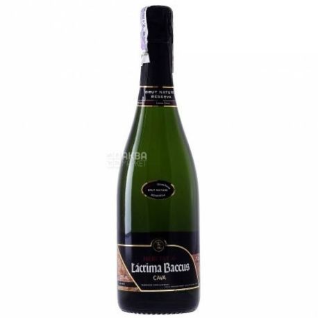 Lacrima Baccus Heretat Brut Nature Reserva, Вино игристое белое, 0,75 л