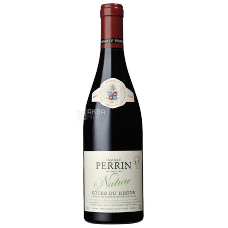 Perrin Nature Rouge,  Famille Perrin, Вино червоне сухе, 0,75 л