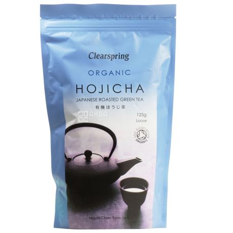 Clearspring, Hojicha, 125 г, Чай Клиаспринг, Ходзича, зеленый, органический
