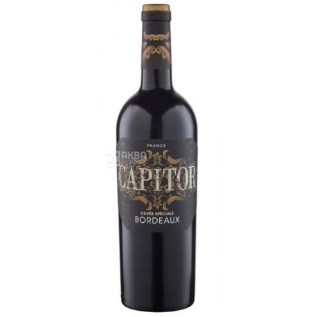 Capitor, Capitor Cuvee Speciale Bordeaux, Вино красное сухое, 0,75 л