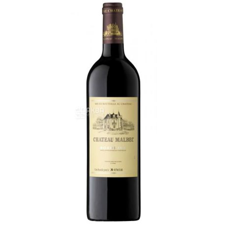 Chateau Malbec, Chateau Malbec, Вино красное сухое, 0,75 л