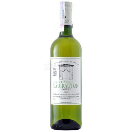 Chateau Guirauton Blanc, Вино белое сухое, 0,75 л
