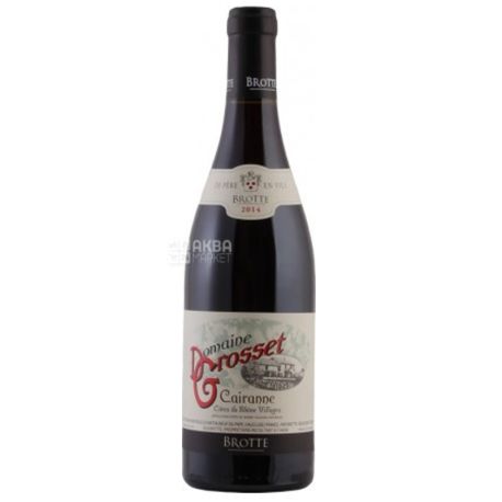 Domaine Grosset Cairanne, Brotte, Вино красное сухое, 0,75 л