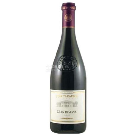 Syrah Gran Reserva, Tarapaca, Вино красное сухое, 0,75 л
