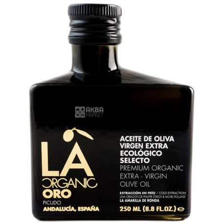 LA Organic, Oro Intenso, Масло оливковое Extra Virgin, органическое, 0,25 л
