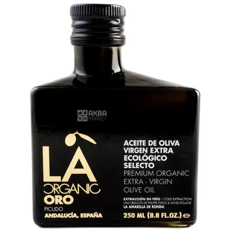 LA Organic, Oro Intenso, Олія оливкова Extra Virgin, органічна, 0,25 л