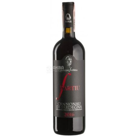 Sartiu 2016, Giuseppe Sedilesu, Вино червоне сухе, 0,75 л