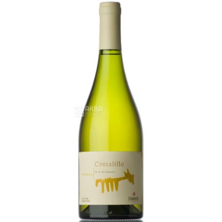Matetic Vineyards, Chardonnay Corralillo, Вино белое сухое, 0,75 л
