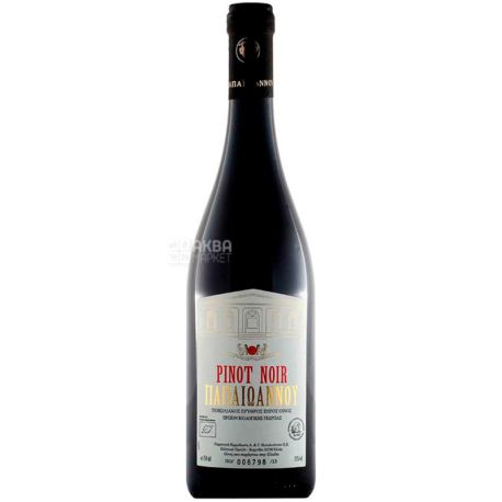 Papaioannou, Pinot Noir, Вино красное сухое, 0,75 л