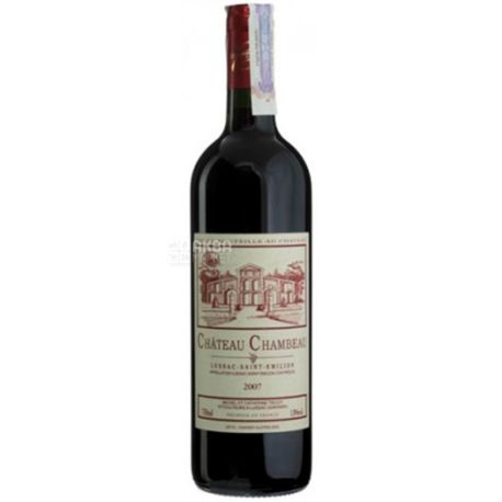 Chateau Chambeau, Вино красное сухое, 0,75 л