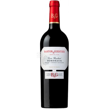 Barton&Guestier, Merlot-Cabernet Sauvignon, Вино красное сухое, 0,75 л
