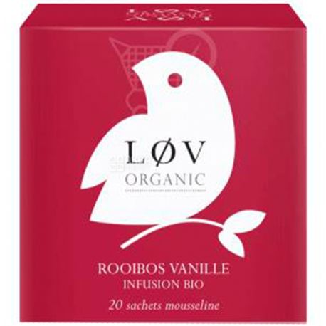 LoV Organic, Vanilla Rooibos, 20 пак., Чай Лов Органик, Ваниль Ройбуш, Органический 