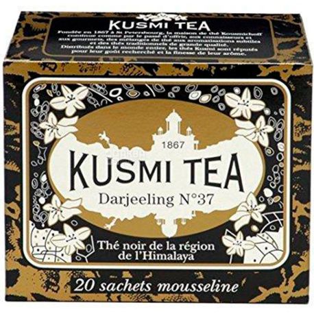 Kusmi Tea, Darjeeling, 20 пак. х 2,2 г, Чай Кусмі Ті, Дарджилінг, чорний