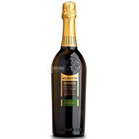 Merotto, Castel Prosecco Superiore Extra dry, Просекко, Вино белое, сухое, 0,75 л