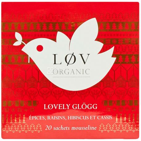 LoV Organic, Lovely Glogg, 125 г, Чай Лов Органик, Прекрасный Глог, органический с пряностями