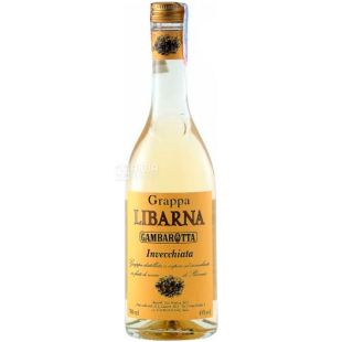 Gambarotta, Grappa Libarna Invecchiata, Граппа, 700 мл