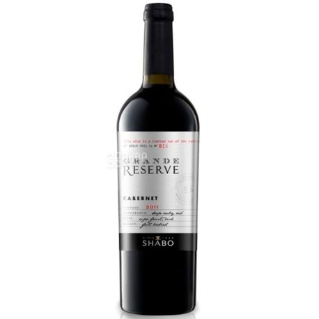 Shabo Cabernet Grand Reserve, Вино червоне сухе, 0,75 л