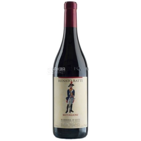 Renato Ratti Barbera d'Asti, Dry red wine, 0.75 l