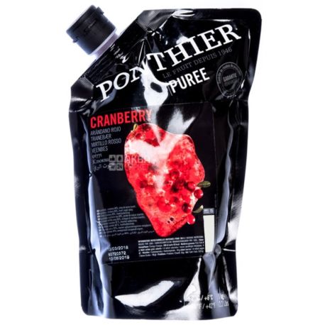 Ponthier, Пюре клюква, охлажденное, 1 кг
