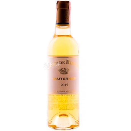 Les Carmes de Rieussec 2015, Вино белое сладкое, 0,375 л