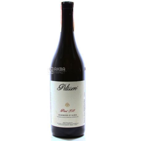 Pelissero, Barbera d'Alba Piani, Вино красное сухое, 0,75 л