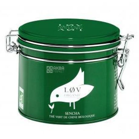LØV Organic, Чай зелений китайський органічний Sencha, 100 г